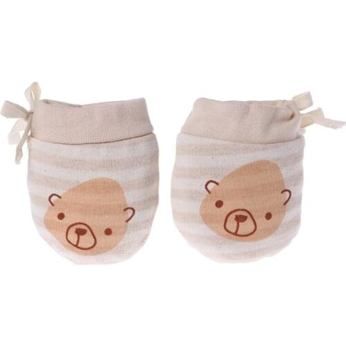 Baby Glove Anti Scratch Face Hand Guard Protection Soft Newborn Mitten Cartoon