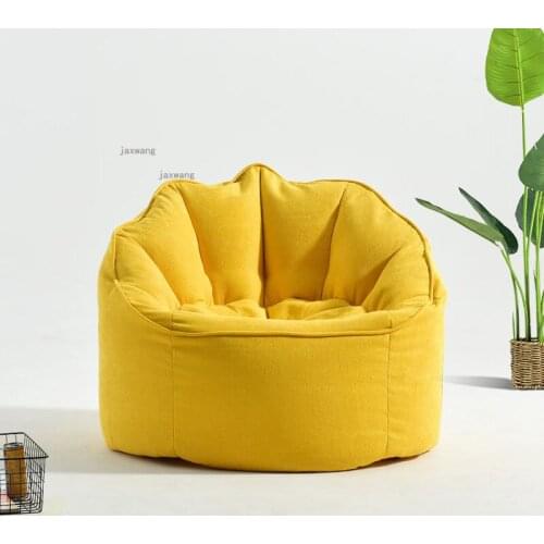 Balcony Bedroom Bean Bag Sofas Living Room Furniture Backrest Leisure Chairs Small Apartment Dormitory Fabric Lazy Single Sofa