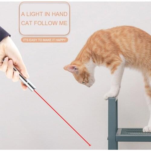 Cat Toy Interactive Laser Pointer Pen Cat Stick Powerful Focusing Laser Sight Green Blue Red Dot Laser Pointer Teaching