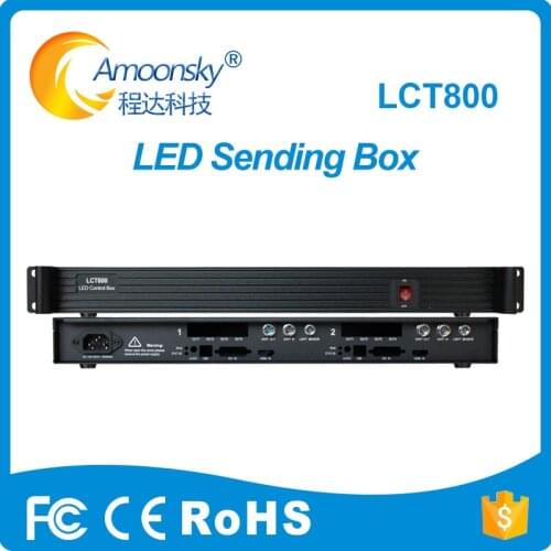 LCT800 external sending box support nova controller 2 pcs msd600 send card for mctrl4k novapro hd mctrl660 in led displays