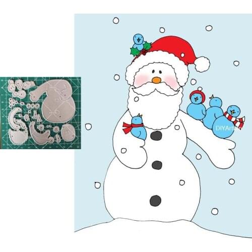 Snowman Metal Fustelle Metalliche Per Scrapbooking Die Cuts For Christmas Bird Paper Crafting Embossing Folder Scrapbooking