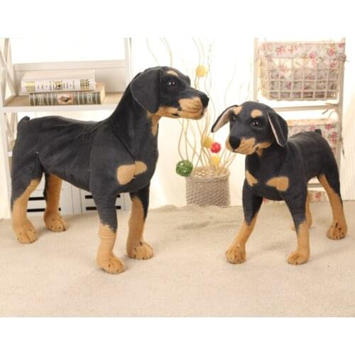 Lovely cartoon Rottweiler dog plush toy cute standing dog soft doll toy birthday gift b2539