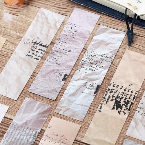 Multi-use 30 pcs letter from old time design Craft Paper Cards as bookmark tag gift Scrapbooking DIY message card