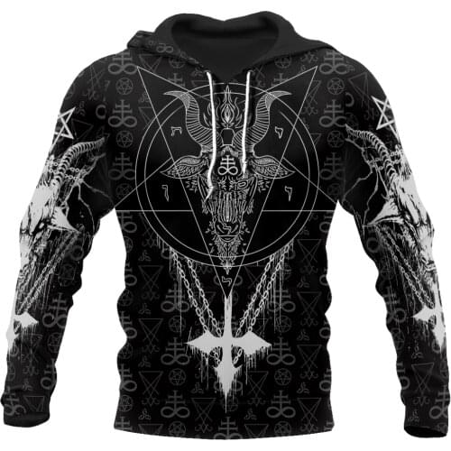 Pentagram 3D Hoodies Men/Women Gothic Satan Sweatshirts 2021 New Autumn Spring Brand Hooded Hoodie Hip Hop Sweatshirt Hoody A09