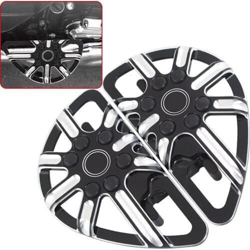 Motorcycle Front Floorboards Foot Pegs Footrest Pedals Foot Pegs Fit for Harley Touring models FLT/FLH 93-15 Dyna FLD 12-15