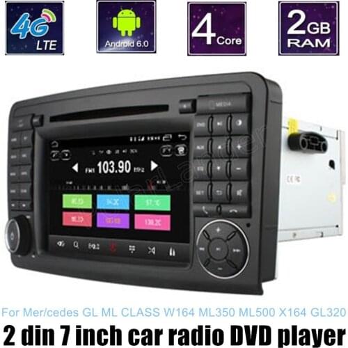For Mer/cedes B-ENZ GL ML CLASS W164 ML350 ML500 X164 GL320 Android 6.0 CAR DVD Player support rear camera