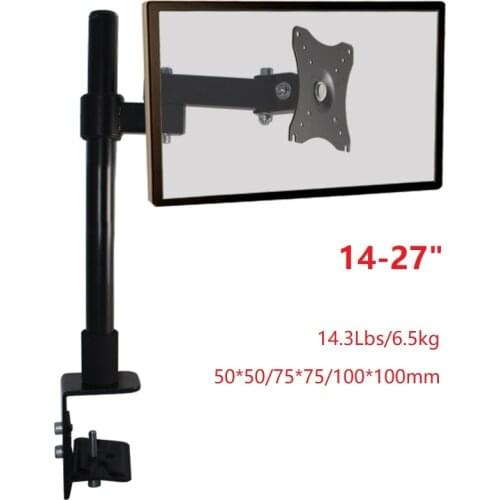 Monitor Holder Full Motion Monitor Arm computer Stand Monitor Support 17-27 inch Monitor Mount Bracket Load 0-6.5 kgs XL09/XL19