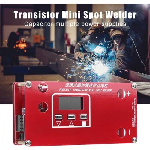Handheld Portable DIY Mini Spot Welder Machine 18650 Battery Various Welding Power Supply Machine ABS Red 2021 New