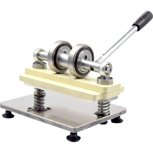 DIY Leather Small Manual Pressure Die Cutting Machine Double Wheel Hand Leather Cutting Machine Photo Paper Sheet Cutter