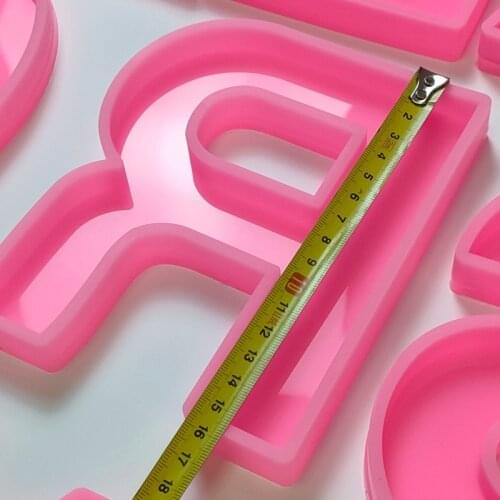 Chuhan JUMBO Alphabet Silicone Chocolate Mold Plaster candle Lettter Can Stand Capital Letters Epoxy Resin Mold A B C To X Y Z