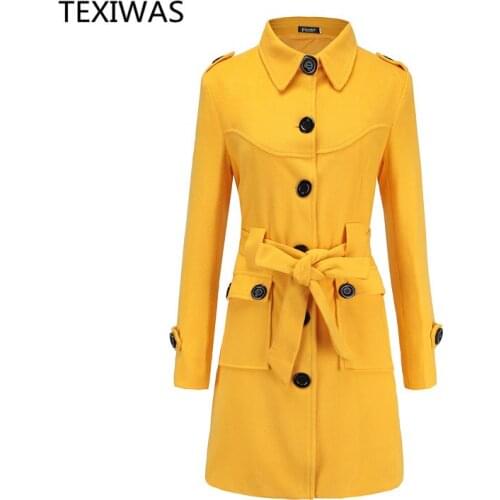 Женские пальто TEXIWAS China At AliExpress
