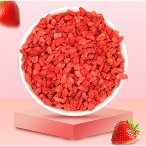 500g Freeze Dried strawberry cubes Chunks - Non-GMO 100% Natural and Organically Processes Bake Material Cake Decorate