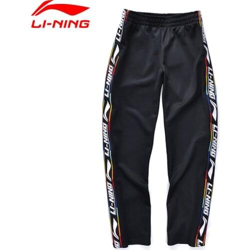 Li-Ning Women The Trend Sweat Pants Pockets Comfort LiNing Letters Printing Sports Trousers AKLQ078