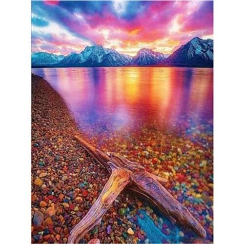 2019 Diamond Painting island Landscape Diamond Embroidery Full Round/square Diy Kit Drill Needlework Diy Rhinestone Picture gift