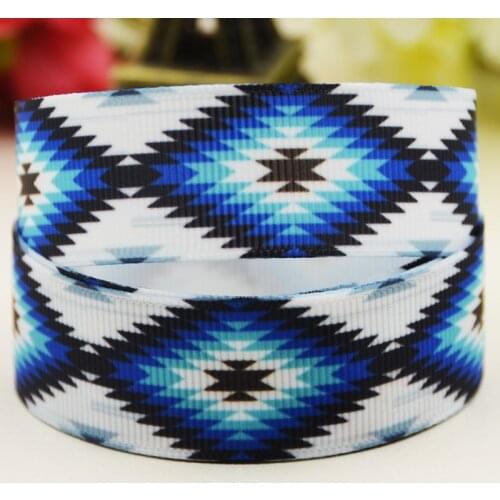 22mm 25mm 38mm 75mm Geometry Cartoon pattern printed Grosgrain Ribbon party decoration 10 Yards X-04000