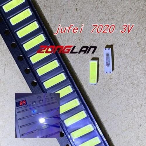 3000PCS AZONG LAN LIGHT FOR JUFEI LED Backlight 7020 3V 54LM Cool white LCD Backlight for TV TV Application 01.JT.7020BPW1-C-N