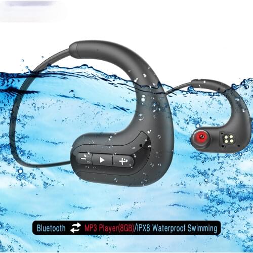 S12 Wireless headphones Bluetooth Earphone 8GB IPX8 Waterproof MP3 Music Player Swimming Diving Sport Headset For all smartphone