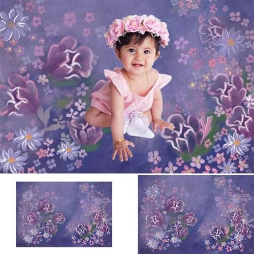 Floral Daisy Children Birthday Art Photography Backdrop Flowers Texture Newborn Baby Portrait Photo Background Photo Studio Prop