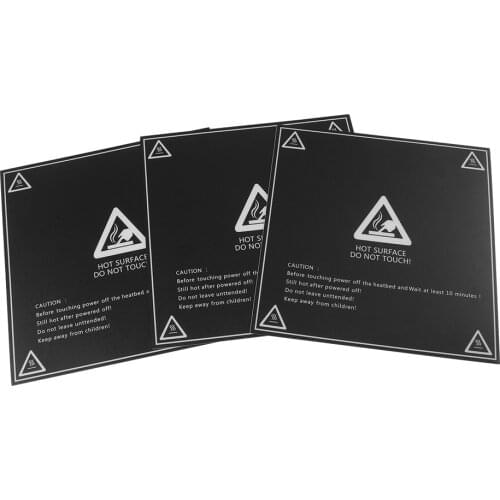 Frosted Heated Bed 200/214/220/280/300mm Printed Plastic Heated Paper 3D Printer Platform Sticker