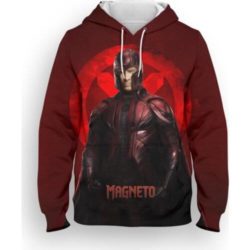 2021 New Fashion Hoodies For Men Marvel Magneto 3D Printed Cool Children Pullover Streetwear Harajuku Womens Sweatshirt