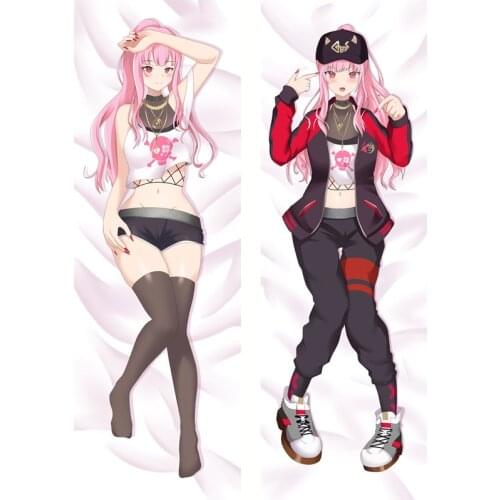 Newly Design Anime VTuber Hololive Mori Calliope Pillow Cover Cushion Otaku Dakimakura Pillow Case Body Hugging Cosplay