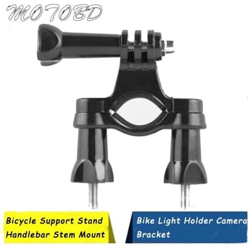 New Bicycle Support Stand Handlebar Stem Mount Bike Light Holder for hero4s 3+2 4K Camera Accessories