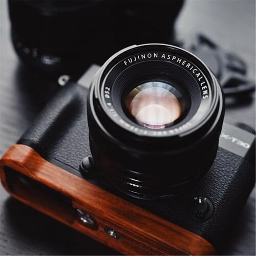 Mahogany Wooden Wood Hand Grip Plate Bracket Base Plate For FUJI XT30 FUJIFILM X T30