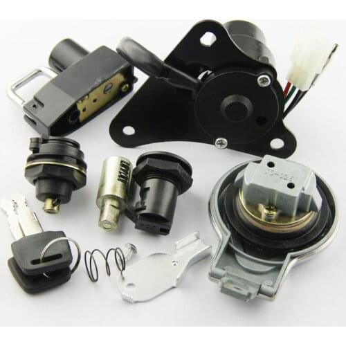 Motorcycle Ignition Key Switch Fuel Gas Cap Seat Lock Kit For Yamaha XV125 VIRAGO 125 1997-2000 XV250 250 1988 1989 1990-2013
