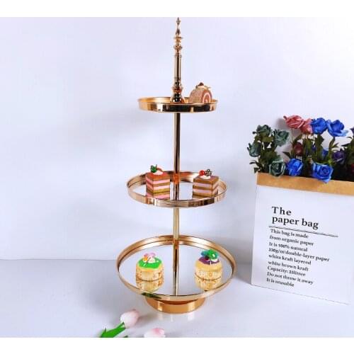 New style gold &silver cake stand set Cupcake Display Stand Dessert Wedding Birthday Party Dessert Cupcake Plate Rack