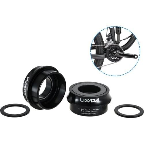Lixada 66mm/72mm Bike Bicycle Cycling Press Fit Ceramic Bottom Bracket Cups Aluminum Alloy BB Cups Crank Set Bearing Axis Parts