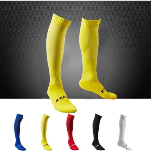 Professional Stripe Sports Soccer Socks High Knee Terry Socks Cotton Knee Football Socks Breathable Absorbent Running