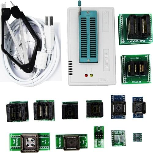 TL866II programmer +13 universal adapters PLCC Extractor TL866 AVR PIC Bios 51 MCU Flash EPROM Programmer