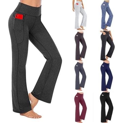 Yoga boot cut pant Yoga Pants for Women with Pockets High Waisted Workout Pants for Women Bootleg Work Pants Dress Pants