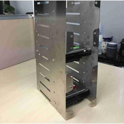 Steel F10 External Hard Drive Cage 3.5 Heat Dissipation Bracket Multi-layer Mechanical HDD Expansion Rack