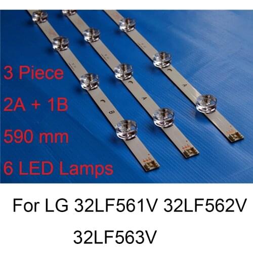 Brand New LED Backlight Strip For LG 32LF562V 32LF563V 32LF561V 32 inch TV Repair LED Backlight Strips Bars A B TYPE Original