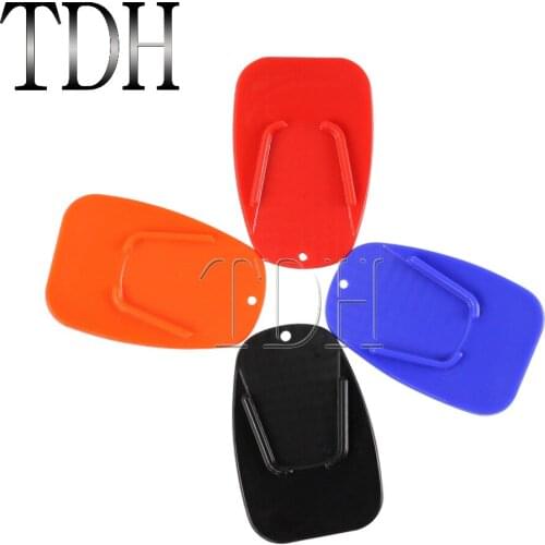 Universal Motorcycle Bike Kickstand Side Stand Plate Pad For Kawasaki Suzuki Honda Dirt Bike Cafe Racer Support Foot Pad Base