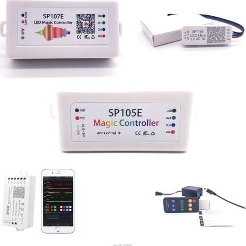 WS2812B Bluetooth Music Controller WS2812B WS2811 SK6812 Led Strip Pixel Lamp Wifi RF MIni Control DC5-24V