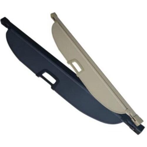 Car Rear Trunk Security Shield Cargo Screen Shield shade Cover Fits For Ford Edge 2009-2015 BY EMS (Black, beige)