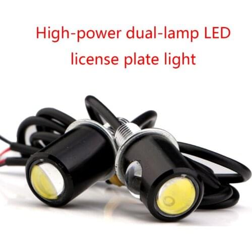 1Pair Universal Motorcycle LED Mini License Plate Light Turn Signal Eagle Eye Shape Turn Indicators for Kawasaki for honda 40GF