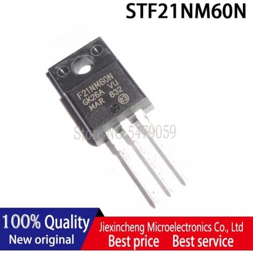 10PCS STF21NM60N F21NM60N STF21NM60 TO-220F 650V 17A MOSFET New original