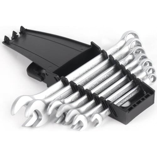 7-pcs/set Dual-use wrenches Hanging bag plastic frame 8/10/12/13/14/17/19 Car Repair Tool Set