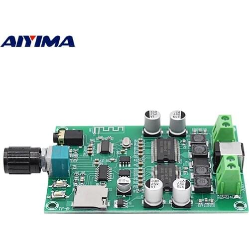AIYIMA YDA138-E Bluetooth 5.0 Digital Power Amplifier 20Wx2 Stereo Sound Home Amplifier Audio AUX TF Dual Channel Mini Amp