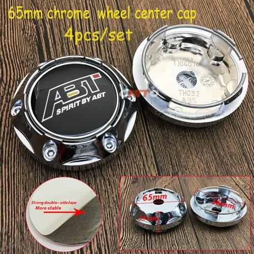 Auto Accessorie 4pcs/set 65mm Wheels center caps hubcaps covers badge ABT logo Emblem Car styling for Volvo Saab Skoda Renault
