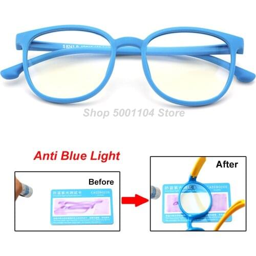 Blue Light Kids Glasses Boy Girl Optical Frame Transparent 2020 Child Glasses Anti Glare Computer Prescription Glasses UV400