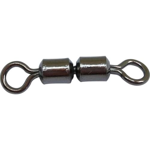 F2052 500pcs/lot High Speed Double Rolling Swivel Barrel Fishing Swivels FishingTackle Connector Accessories pesca
