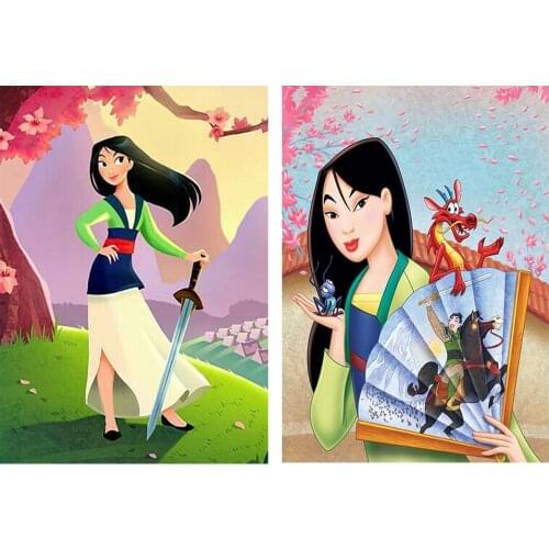 Canvas Painting Disney Mulan Cartoon Posters And Prints Bedroom Home Decor Wall Art Living Room Decoration Pictures