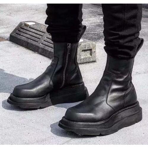 Platform Military Boots Men Zapatillas Hombre Winter Leather Botas Hombre Casual Sapato Masculino Cool Men Shoes Erkek Ayakkabi