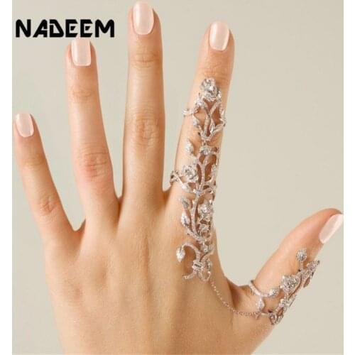NADEEM Rings With Crystals