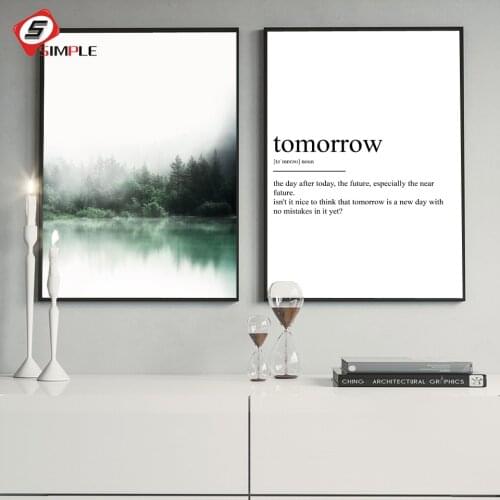 Forest Lake Reflections Wall Art Canvas Painting Nordic Tomorrow Posters And Prints Decoration Pictures For Living Room Decor