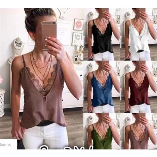 Lace Cotton Vest Top Women lingerie Pad Sleeveless Straps Summer Print Tube Tank Tops One-piece Female Camisoles Underwear